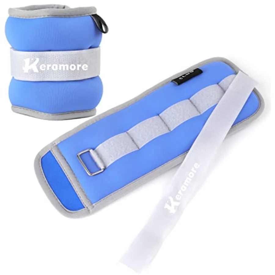 

Утяжелители для лодыжек 1/2/3/4/5/6/8/10/12 фунтов, 1 пара, утяжелители для запястий, рук и ног для женщин и мужчин с удлиненным ремнем для упражнений, фитнеса, бега