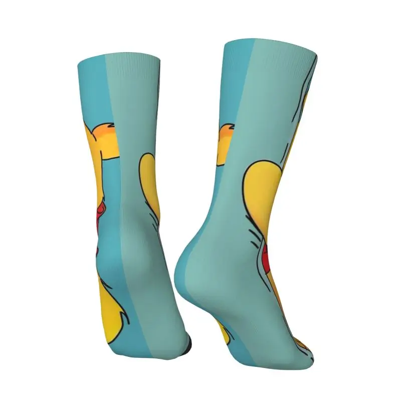 Custom Winnie The Pooh Mens Crew Socks Unisex Novelty 3D Print Dress Socks