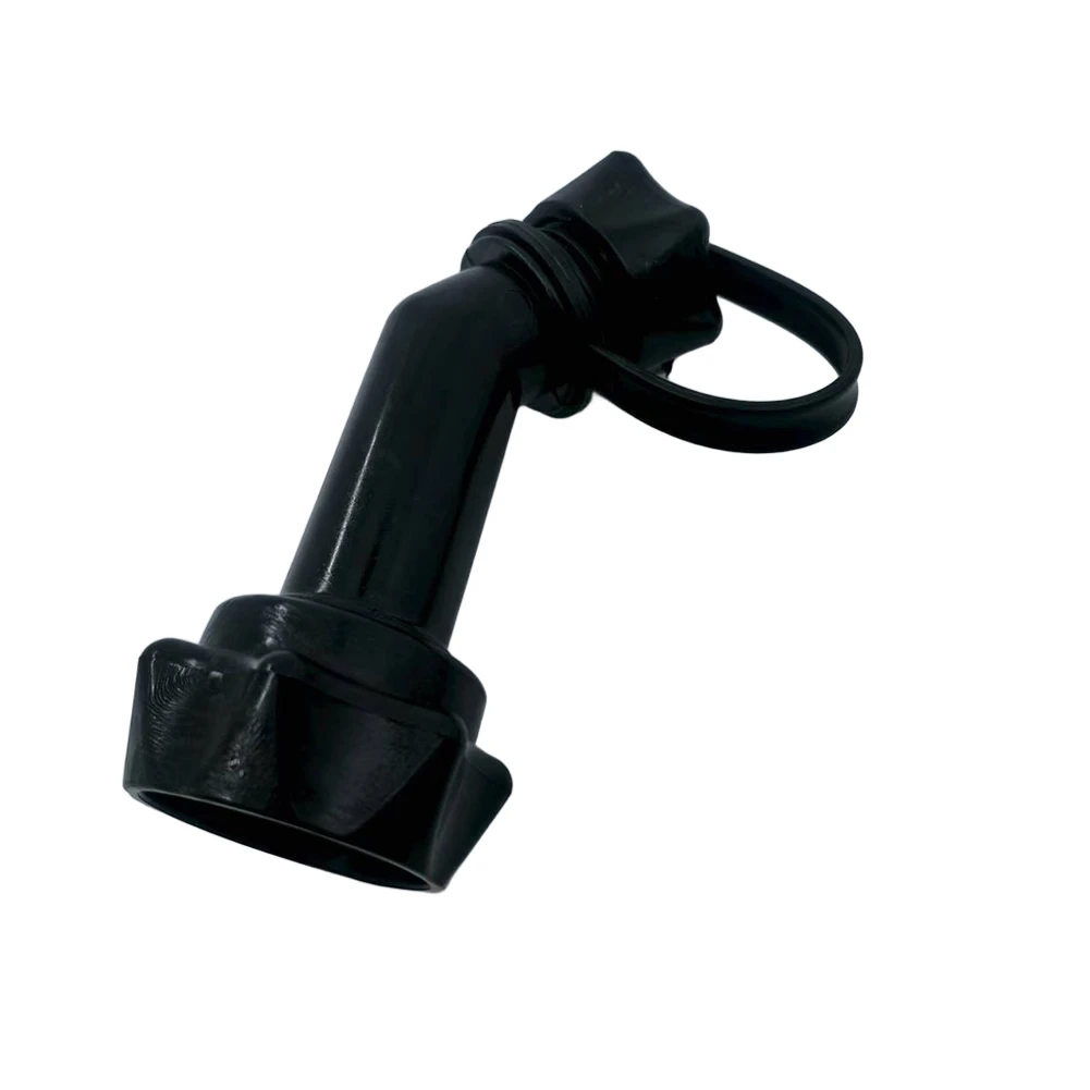 Auslaufsicherer Kunststoff-Verschlussauslauf für Doppelkanister. Entwickelt für bequeme Installation und kontrollierten Durchfluss