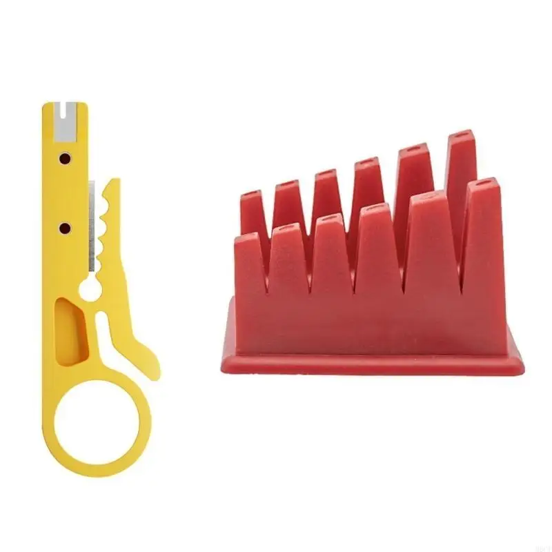 

M6CF Soldering Station Clamp Third Hand Holder with Wire Stripping Tool Soldering Holder Station for 30AWG to 12AWG Wire Cord