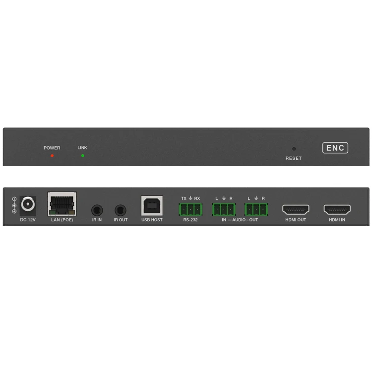 18Gbps 4K/60Hz HDMI 2.0 Uncompressed AV Over IP Extender supports USB2.0/KVM 1G Ethernet