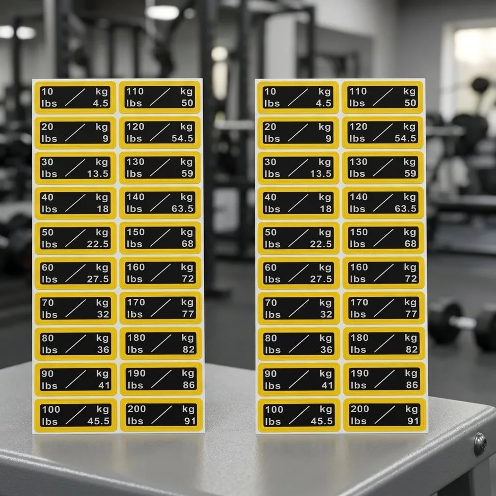 Fitness Equipment Weight Stickers Gym Weight Stack Labels Fitness Equipment Weight Block Stickers For Home Gym ﻿accessories