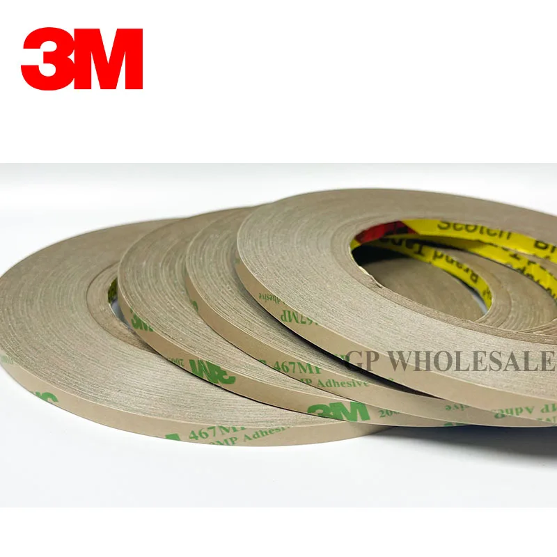 

Wholesales 10 rolls 55 meters long Ultra Thin 3M 467MP 200MP Double Sided Sticky Tape, Widely for PC parts LCD Cable Plate Bond