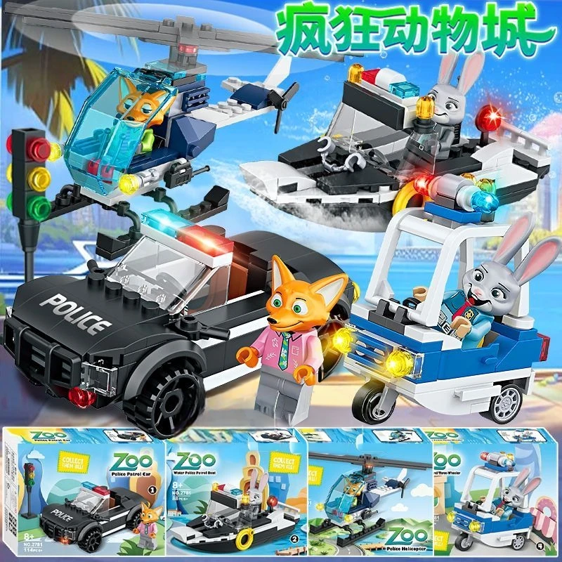 Zestaw Klocków Zootopia 2 Judy Królik Nick Lis Seria Anime Figurka Klocki dla Dzieci Prezent na Boże Narodzenie Urodziny Zabawki Blind Box