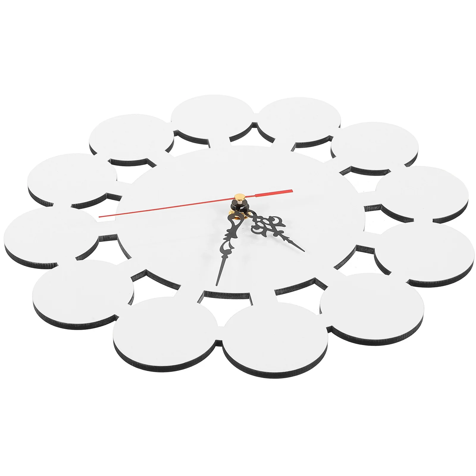 

Sublimation Blank Wall Clock DIY Heat Transfer Hanging Clock No Quiet Operation for Bedroom Decorative Use