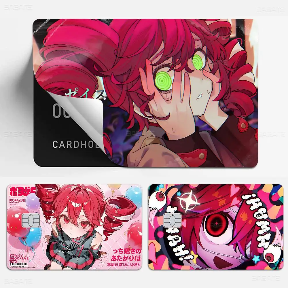 capa-protetora-adesiva-popular-vocaloid-k-kasane-t-teto-para-cartao-de-debito-credito-pequeno-e-grande-sem-chip--lado-frontal
