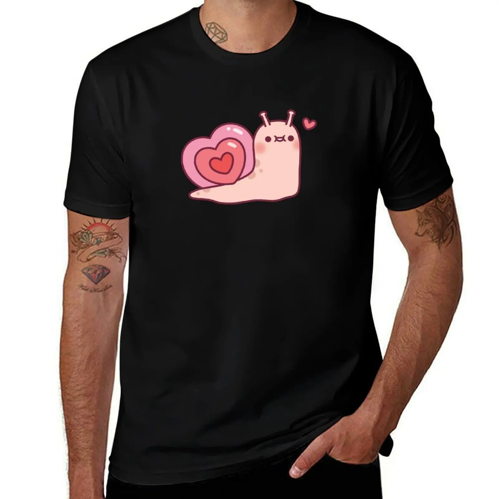 

Cute Snail With Heart Shaped Shell T-Shirt street wear tshirts personalised cheap stuff clothes for men