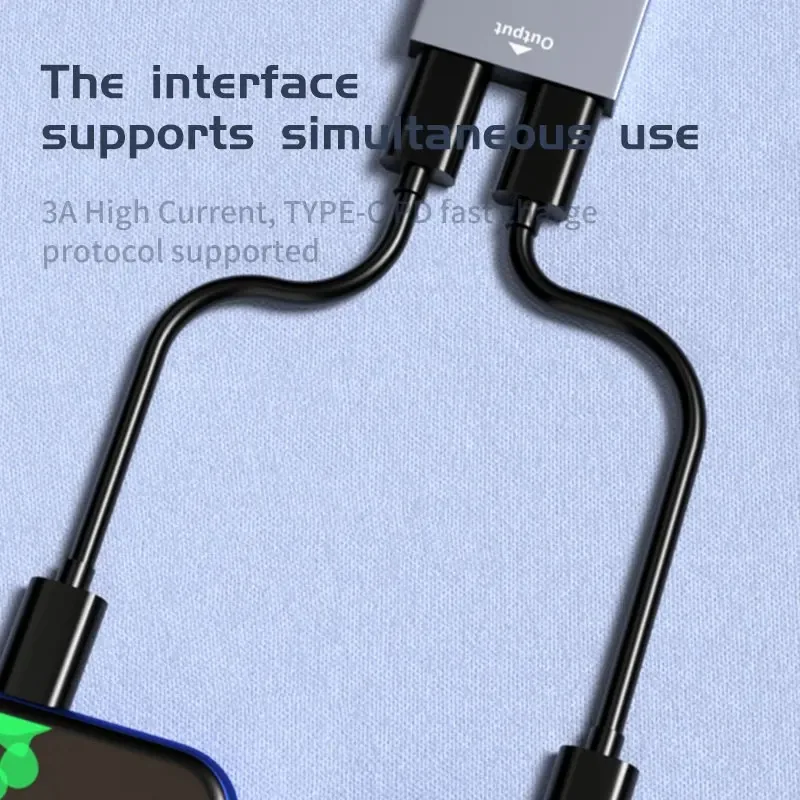 Hub Adapter USB C Female to Dual Female Splitter Convter Adapter Type C Coupler Extender Extension Connector for USB C Device