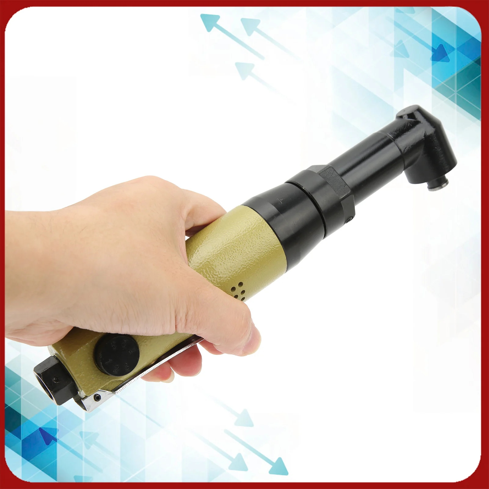 

Elbow Air Pneumatic Screwdriver Set 1/4in Inlet Pneumatic Screwdriver with Bits Elbow Air Screw Driver 0.5‑0.7Мpa 8500rpm