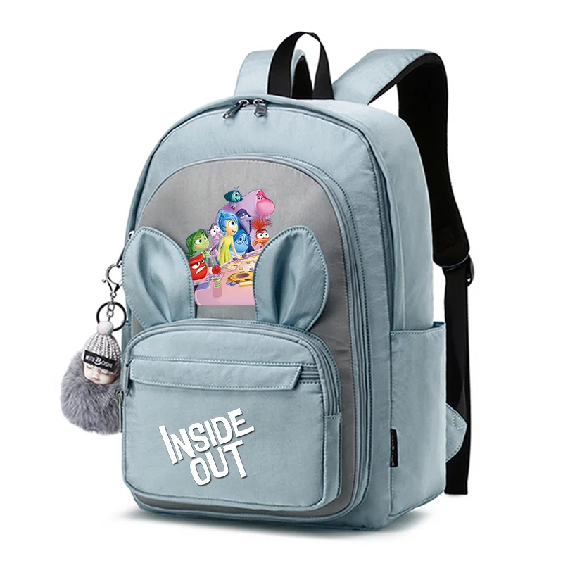 

Inside Out Kids Backpack Primary Schoolbag For Girls Boys Waterproof Backpacks Children Orthopedics Rabbit Ears School Bags