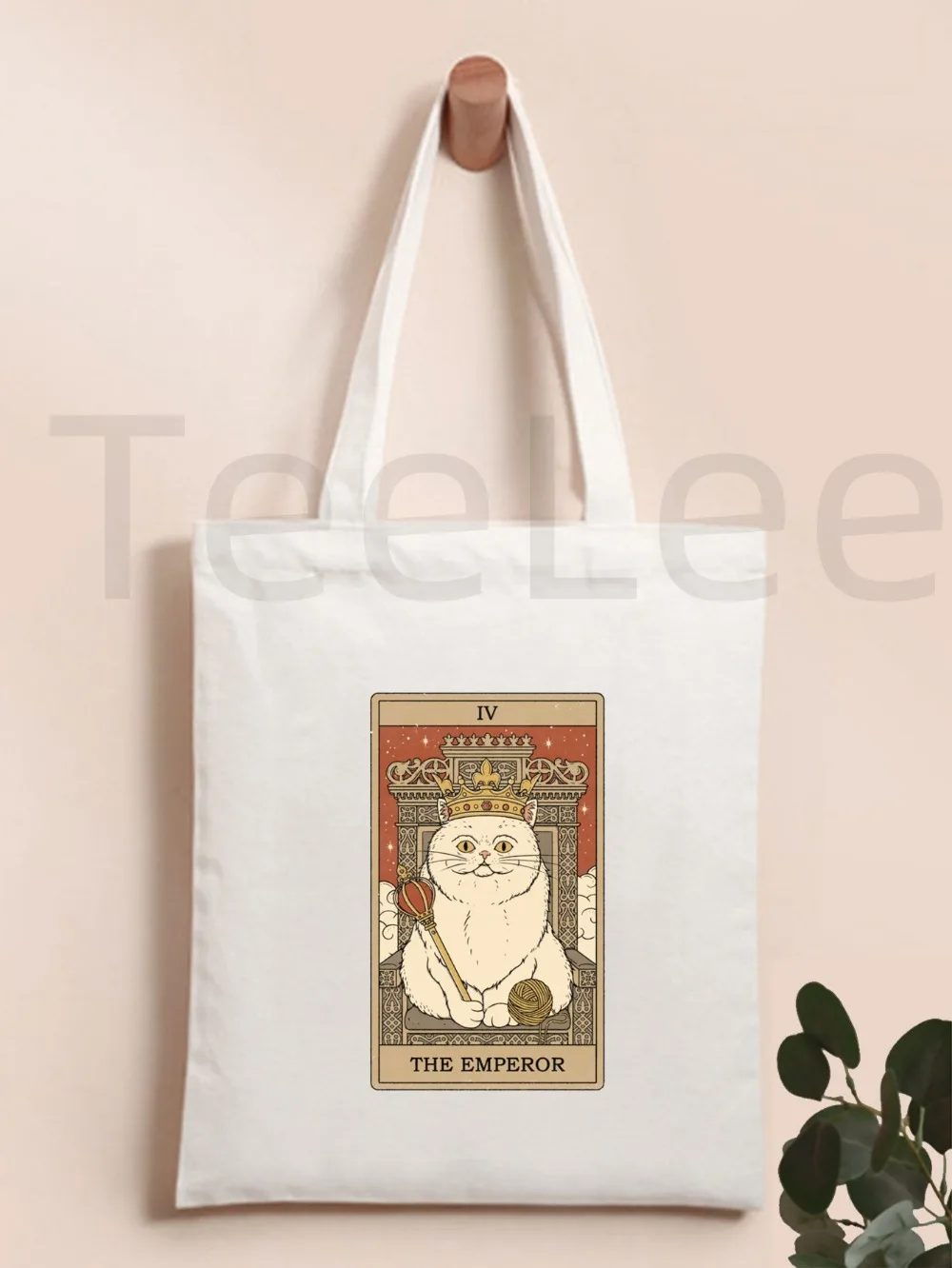 Vintage Tarot Katze gedruckt Einkaufstasche Frauen Harajuku Shopper Handtasche Mädchen Schulter Einkaufstasche Dame Leinwand Tasche Bolsa Feminina