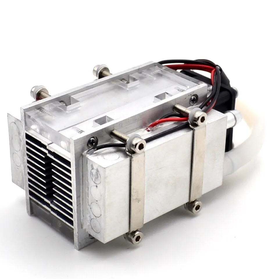 DIY TEC Peltier semiconductor refrigerator water-cooling air condition Movement for refrigeration and fan