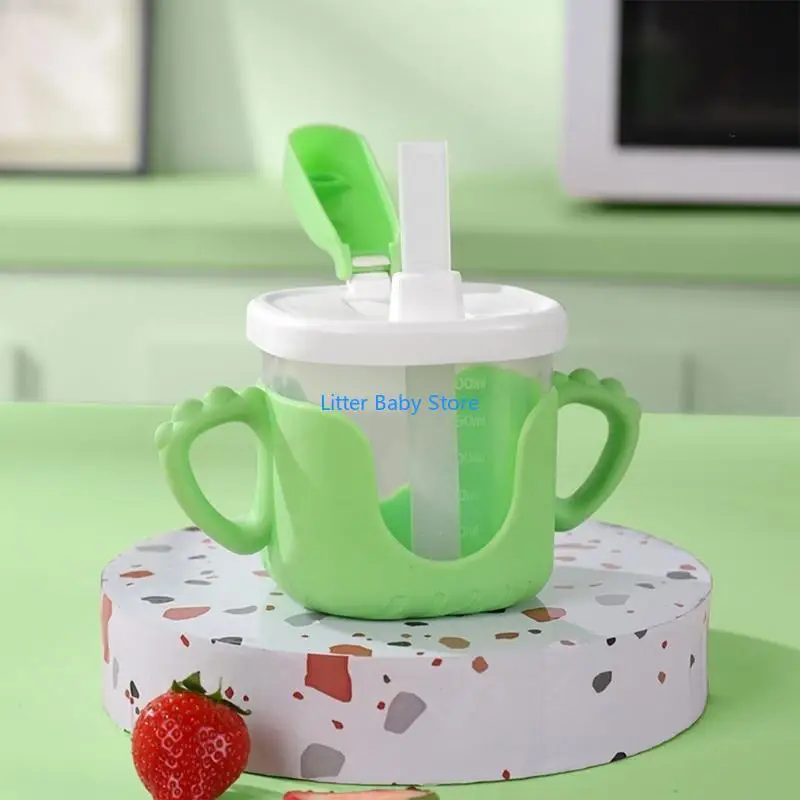 N80C التعليمية للأطفال شرب كوب الطفل درينكوير لطيف الطفل كوب الحليب شرب كوب #5