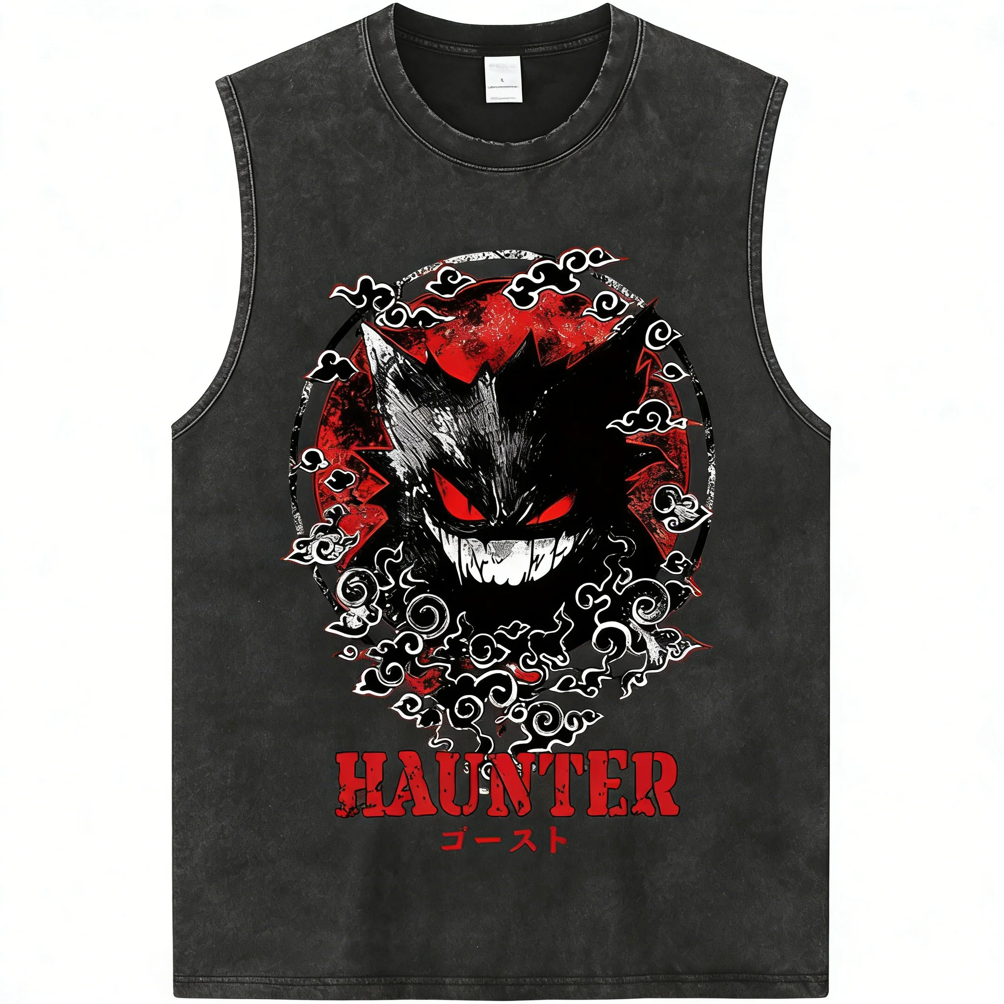 Sommer 2026 Harajuku Cartoon Warrior Gym Tanktop für Herren und Damen Y2k Gewaschenes Loses Ärmelloses Shirt Streetwear Hip Hop Lässiges Workout-Oberteil – Detail 23