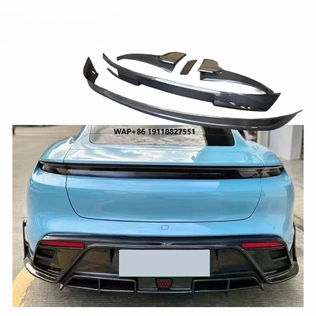 

Carbon Diffuser for Taycan Upgrade Carbon Body Kit Taycan Carbon Fiber Rear Diffuser