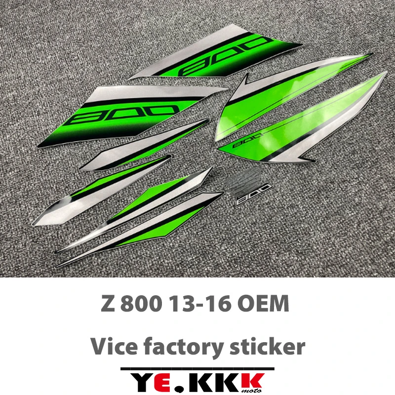 

For Z800 2013 2014 2015 2016 Green White Orange Motorcycle Stickers Decals OEM Re-engraved Sub-factory Stickers Full Car