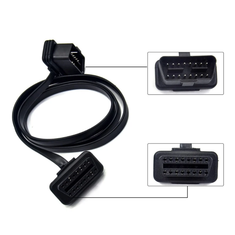  16Pin Male to Female Extension Cable ABS OBD2 Extension Cable Wire For Enhances Vehicle Diagnostics And Easy Access