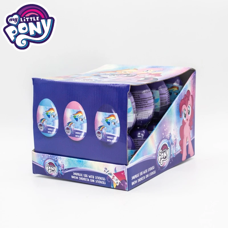 Hasbro My Little Pony Surprise Egg z naklejkami Zabawka Huevo Sorpresa Pink Pie Twilight Sparkle Figurki z kreskówek na prezenty dla dzieci