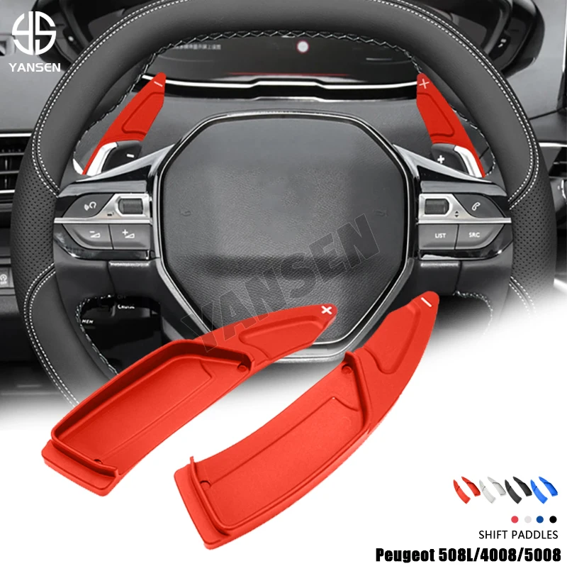 

For Peugeot 208 308 508 2008 3008 5008 GTi SW Allure Shift Paddle Gear Extender Shifter Car Steering Wheel DSG Extension Sticker