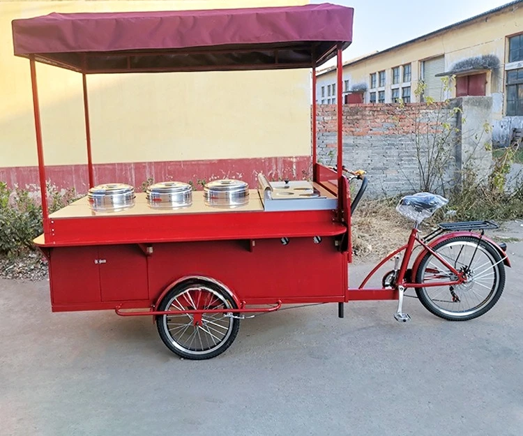 

Mobile breakfast sales cart, nutritious porridge, fast food takeaway bicycle, multi-functional snack cart