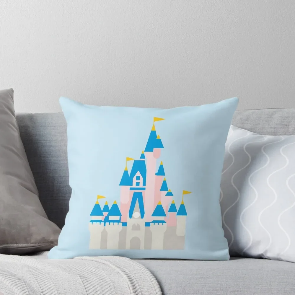 Magical Castle Throw Pillow Christmas Throw Pillows Covers Custom Cushion Photo New year Sofa Cushion pillow