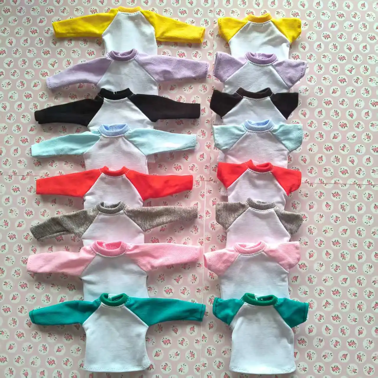 NEUE 1/6 Blyth Kleidung Langarm+Kurzarm T-Shirt Niedliches Basis-Shirt Kleidung für Momoko, Obitsu, Licca 1/6 Puppen Zubehör