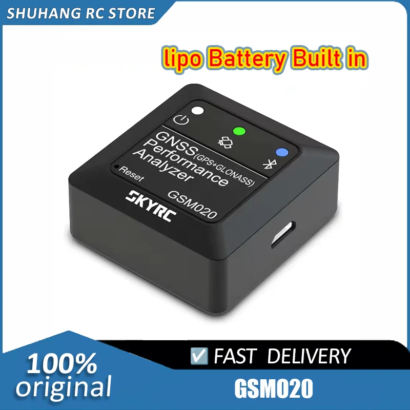

SKYRC GSM020 GNSS Анализатор производительности Мощность Bluetooth Приложение GPS Измеритель скорости для радиоуправляемого автомобиля Вертолет FPV Дрон