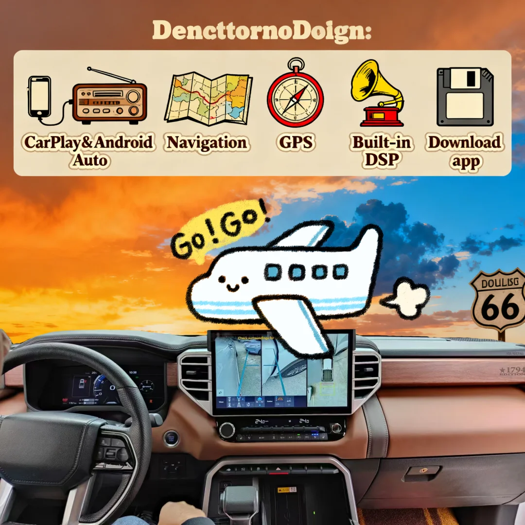 

14.6 Inch Car Radio For Toyota Tundra 2015-2024 CarPlay GPS Navigation Android 13.0 Multimedia Player HD Touch Screen Head Unit