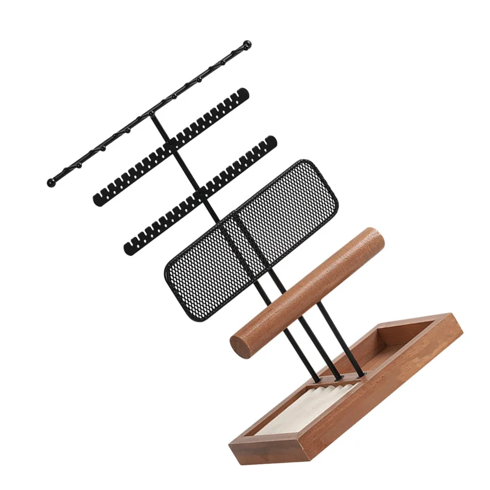 Premium Multi-Use Jewelry Storage Rack Stand for Necklaces Bracelets Earrings Rings Watches Tidy Desktop Display Organizer