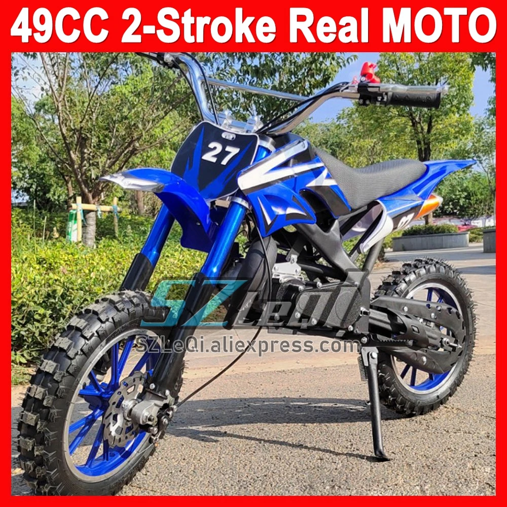 2 Stroke Dirt Bike Mountain Mini Motorcycle Small Buggy 49/50CC Mud Pit Superbike Moto Gasoline Adult Child ATV off-road Vehicle