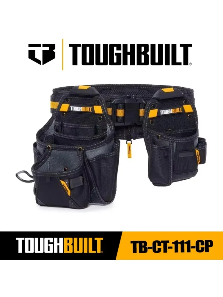 ToughBuilt TB-CT-111-CP – zestaw narzędzi dla majsterkowiczów, 3 sztuki, w składzie: pas narzędziowy, narzędzia, torba do przechowywania TOUGHBUILT. — 2
