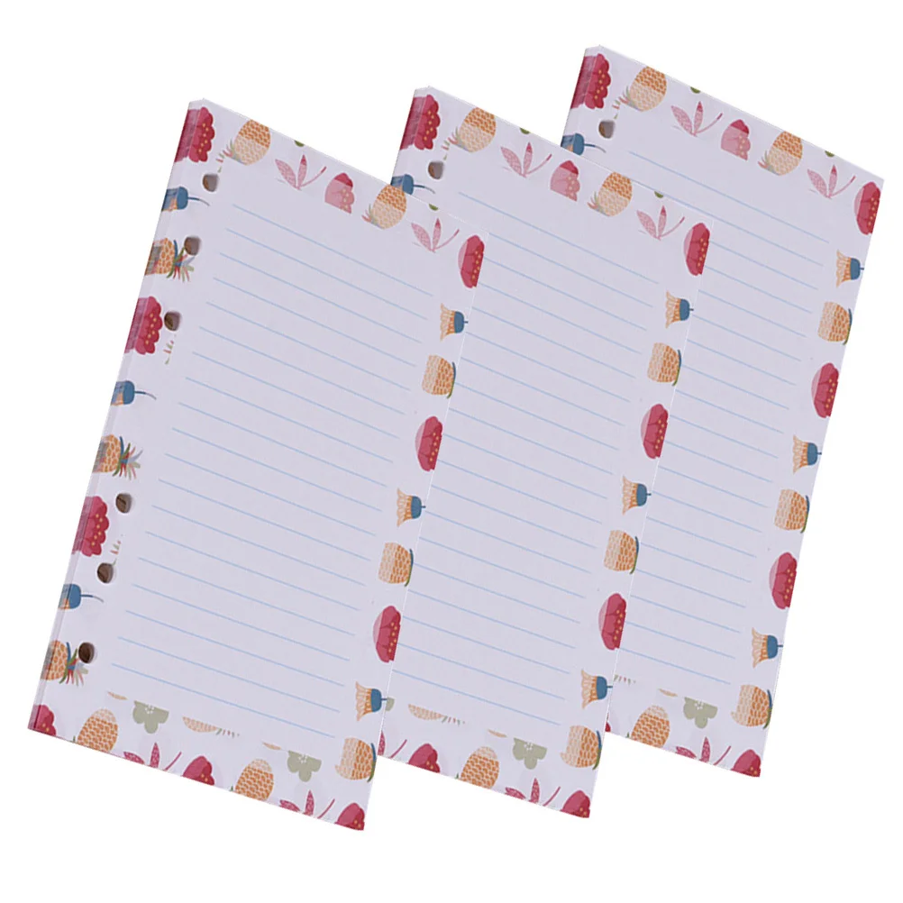Notepad Refills Practical Replacement Materials Hard-Wearing Smooth Surface Planner Inserts Binder Paper Student Use