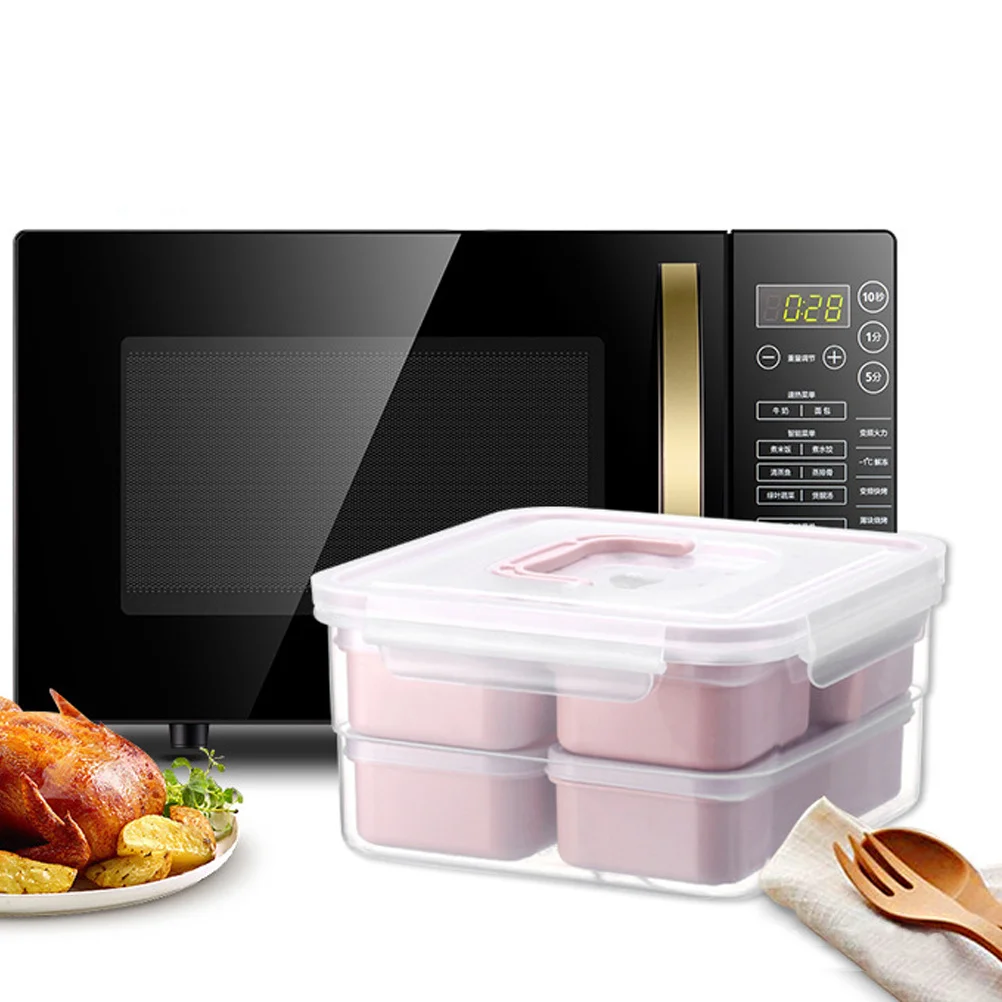 

6Pcs Food Storage Containers Leak Proof Bpa Free Plastic Lunch Box Set with Snap Lock Covers for Kitchen Crisper Food