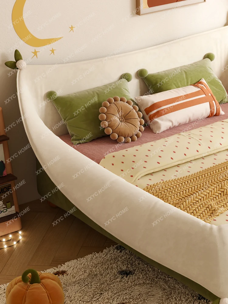 Children Harness Guardrail Simple Modern Fence Small Bed Bedroom Boy Bed Bird Nest Girl Princess Bed