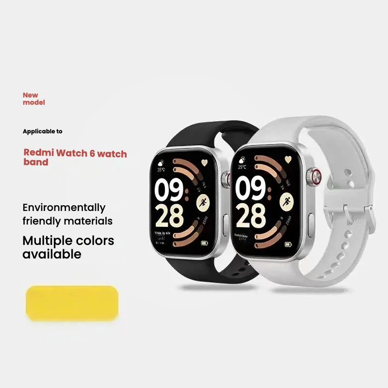 

2025 Watchband For Redmi Watch 6 5 Strap With Same Color Buckle High-Quality Durable and Soft TPU Wristband For Redmi Watch 5 6