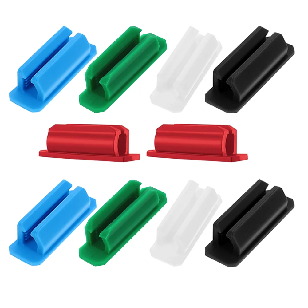 10Pcs Pen Holders for Desk Adhesive Pen Holder Clip Desktop Pen Clips School Stationery