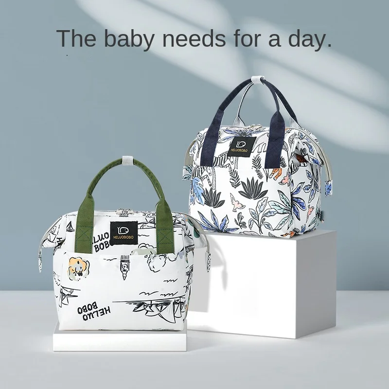 New Mummy Bag Fashion Handheld Lightweight Small Size Baby Diaper Bag Multi-Functional Mom Backpack Shoulder Crossbody Handbag