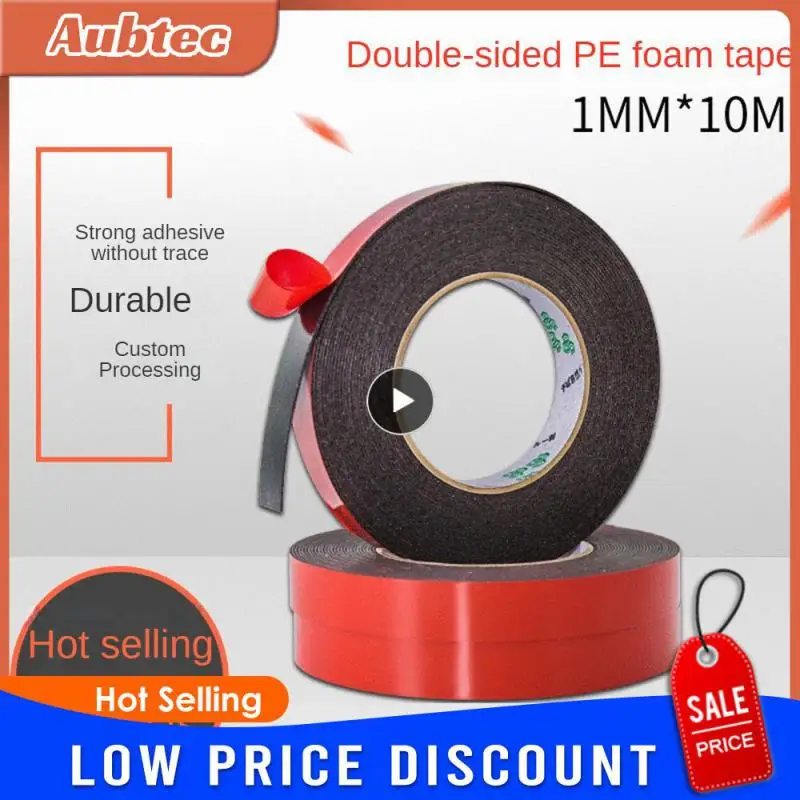 Foam Adhesive 1mm Advertising Car Special Waterproof Strong Bond Special Tool Double Gum Double-sided Adhesive Repair Black