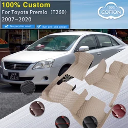 Car Floor Mats For Toyota Premio Allion T260 2007~2020  Waterproof Carpet Luxury Leather Mat Car Accessories Auto Rugs Full Set