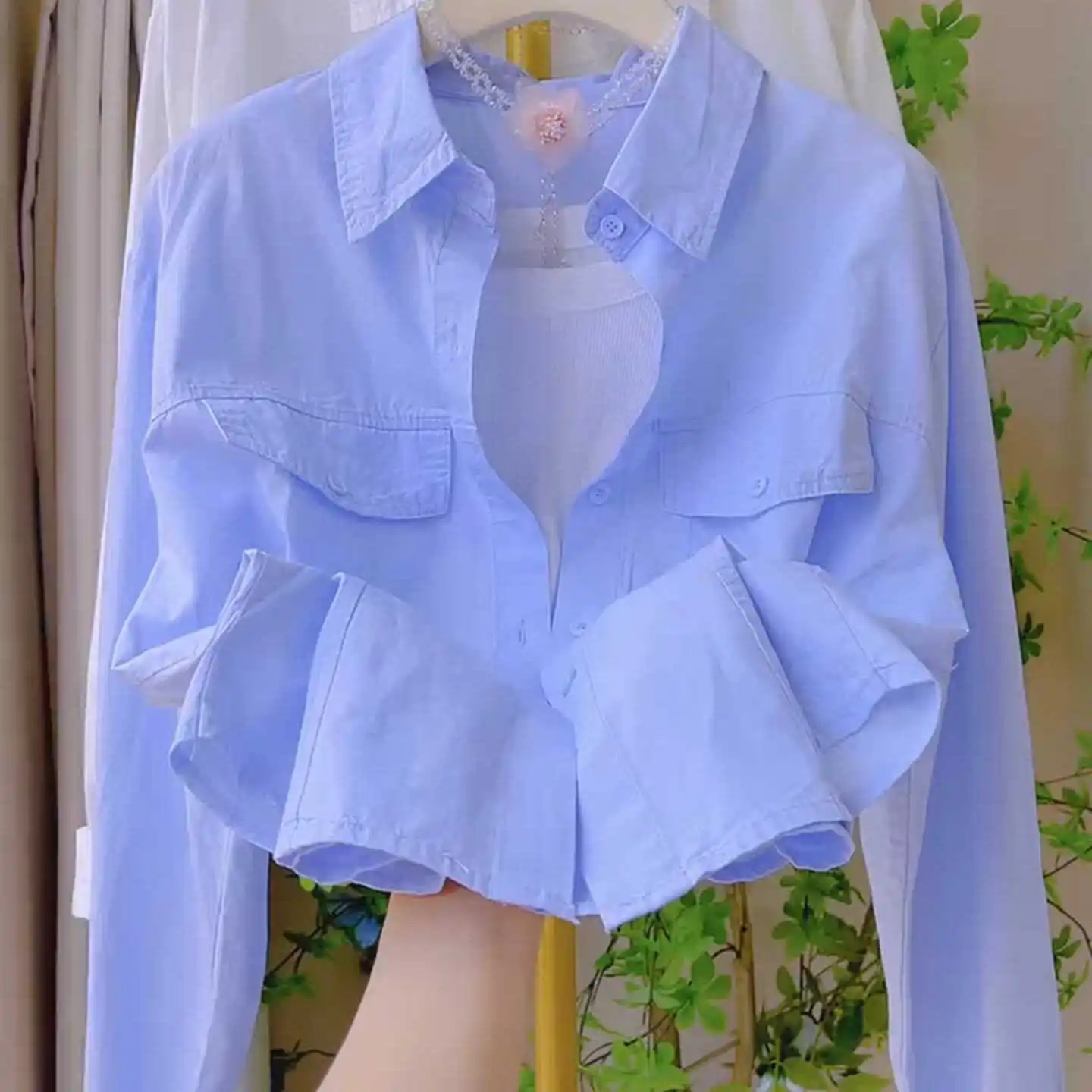 Blue cotton