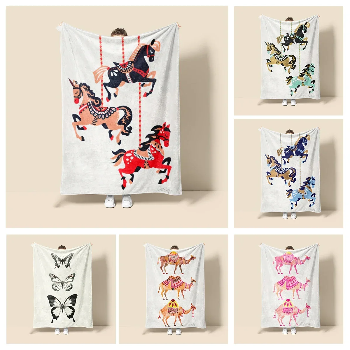 Home decoration plush Sofa blanket Anime animals  T Printing Bedspread on the bed anime fluffy soft blankets thick blanket for