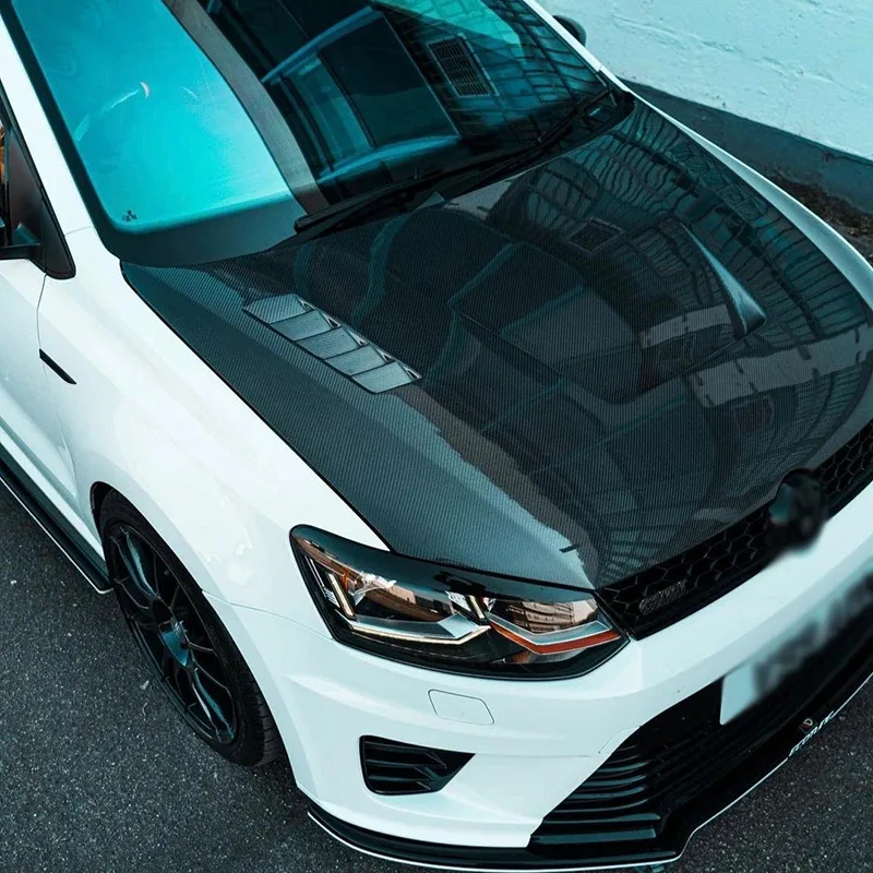 OEM Carbon Fiber Engine Hood for VW  Polo MK5  V  5 GTI Body Kit gti