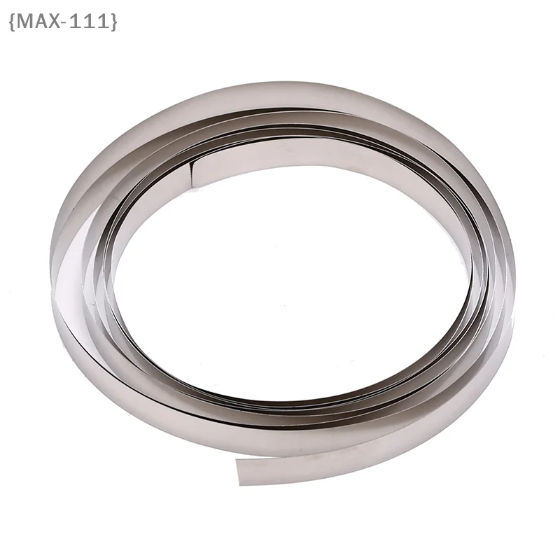 【F-MAX111】Pure Nickel Strip for Battery Spot Welding - 2M Length 8mm X 0.15mm Ni Plate Tape, Ideal for Li-ion 18650 Cells image 2