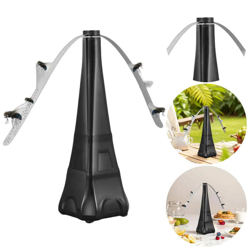 

1/2Pcs Fly Repellent Fan Fly Destroyer Keep Flies Away Fly Spinner Portable Fly Fans Battery Powered for Home Party Restaurant