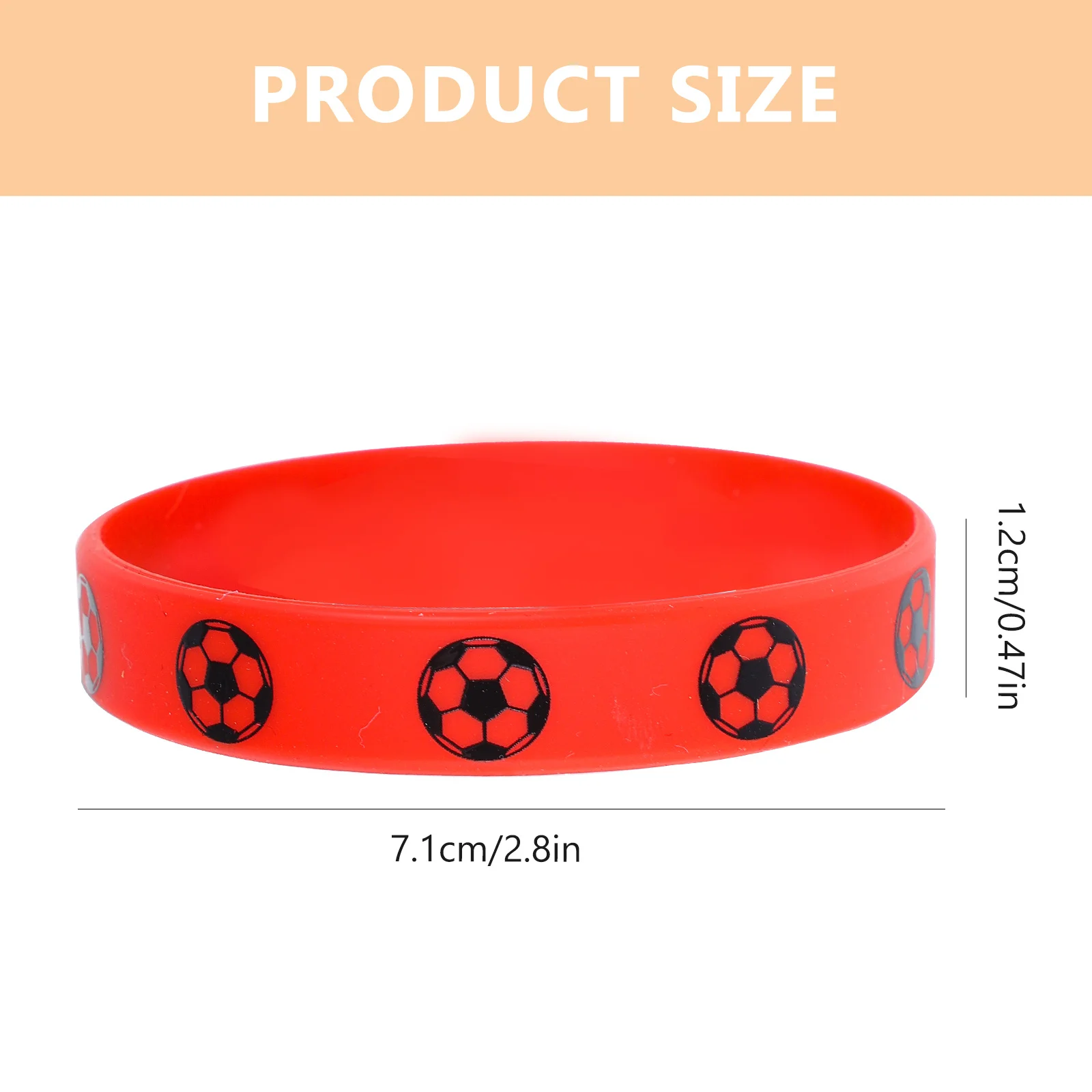 

8Pcs Football Soccer Wristbands Soft Silicone Stretch Bracelets Sports Fans Team Accessories Football Bracelet