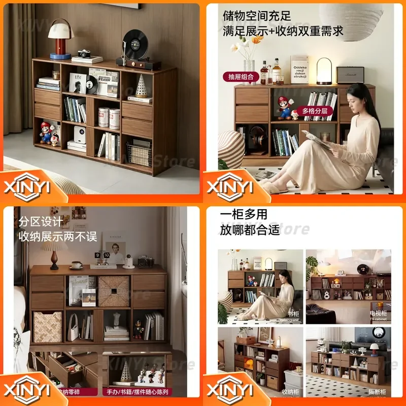 Bucket Cabinet for Bedroom Wall-Mounted Locker Storage Cabinet Household Floor-to-Ceiling Multi-Layer Side Cabinet Bookcase