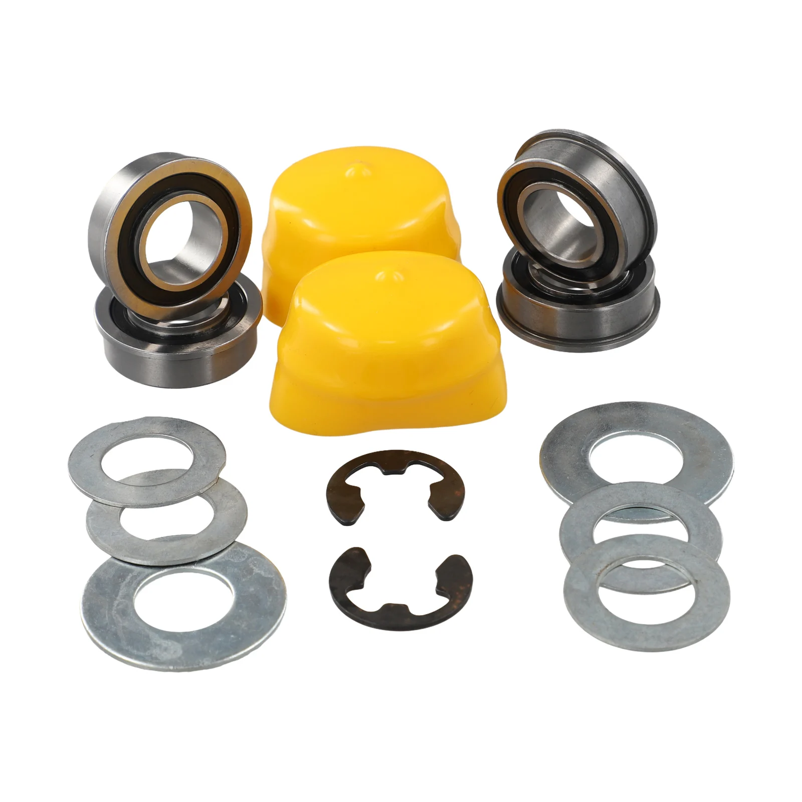Bushing Replacement Kit Converts Front Wheel Support to Rolling Element Bearings on LA100 Series Lawn Tractors