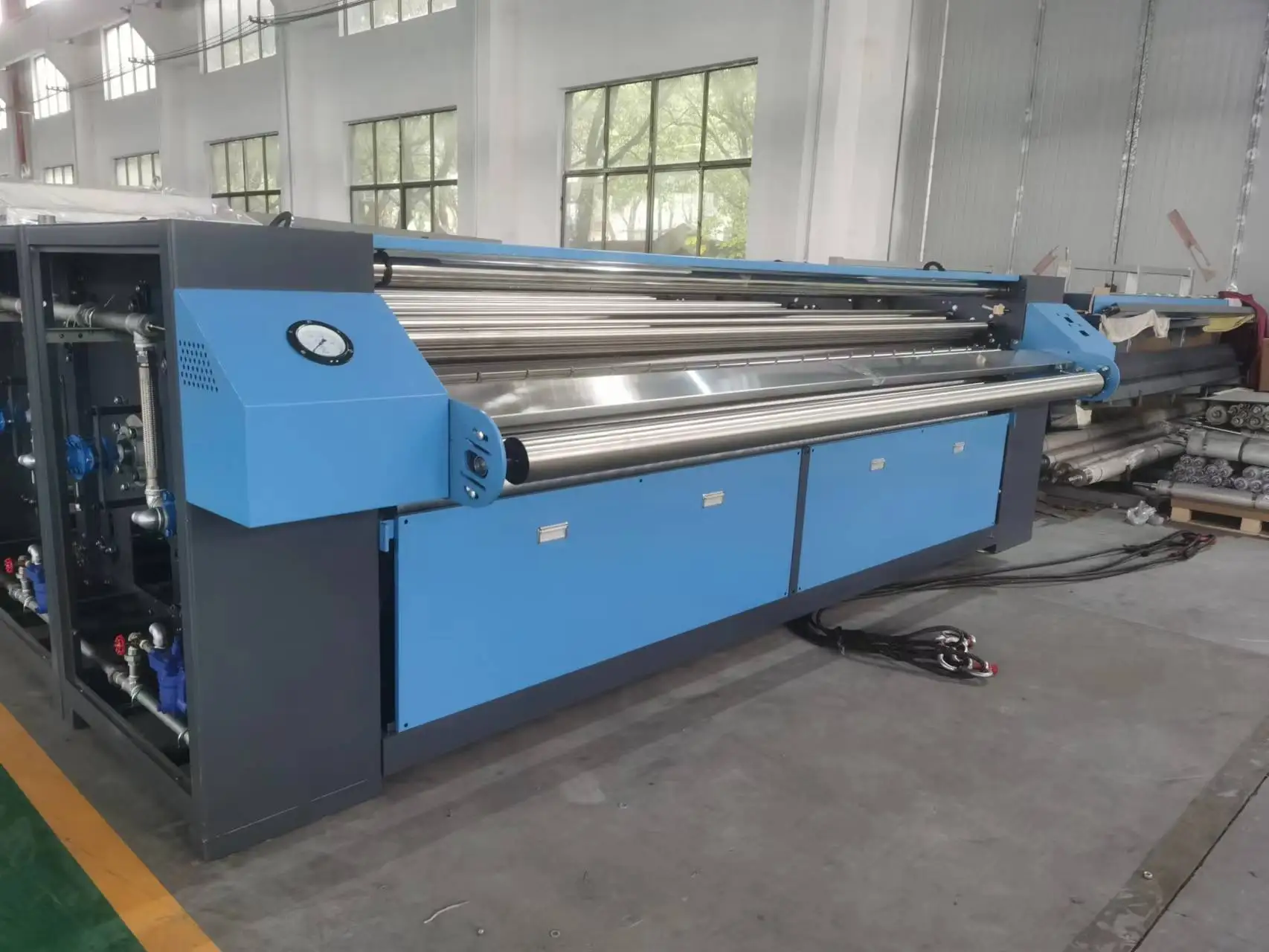 Macchina da stiro industriale per stirare il lavoro piatto a gas con larghezza 3000 mm