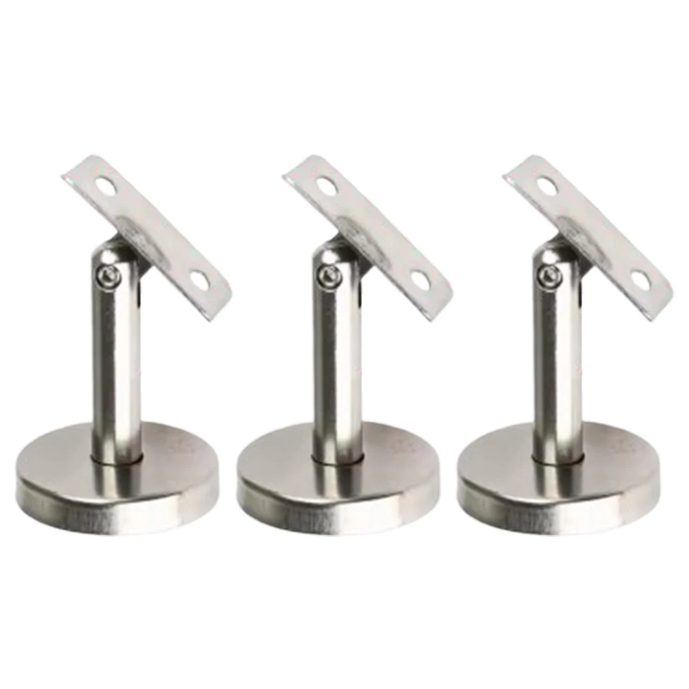 

3Pcs Stair Handrail Brackets Movable Adjustable Column Bracket Stainless Steel Wall Support Handrail Hardware Accessories