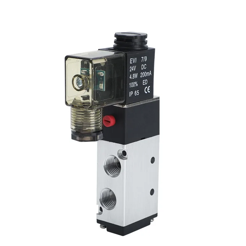 4V210‑08 5/2 Way Pneumatic Solenoid Valve 24V 220V Cylinder Directional Control Air Valve Component